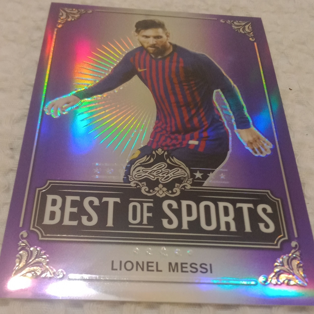 Lionel Messi Leaf #'d 2/20 Purple Refractor!!